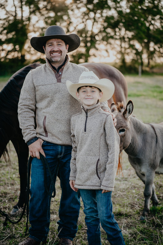 'Josh JR' Melange Henley Pullover (XS-XL)