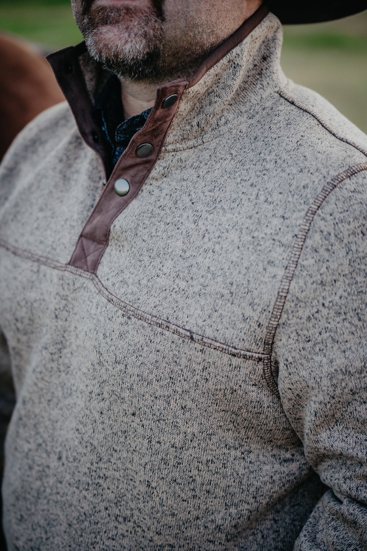 'Josh' Melange Henley Pullover (S-XXL)