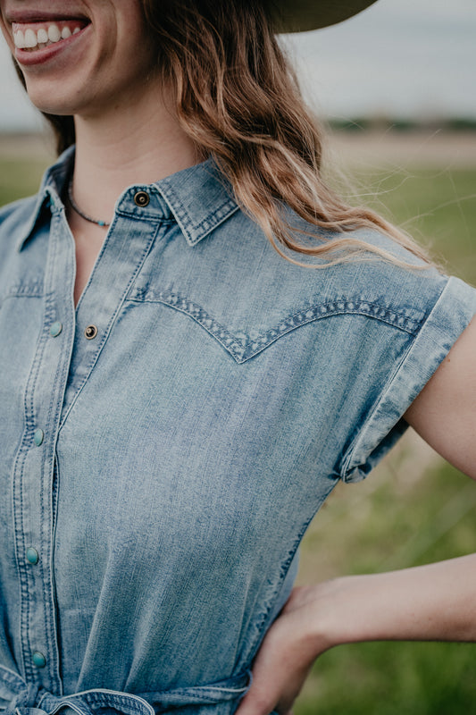 'Hampton' Women's Ariat Tencel Denim Dress (XS-XL)