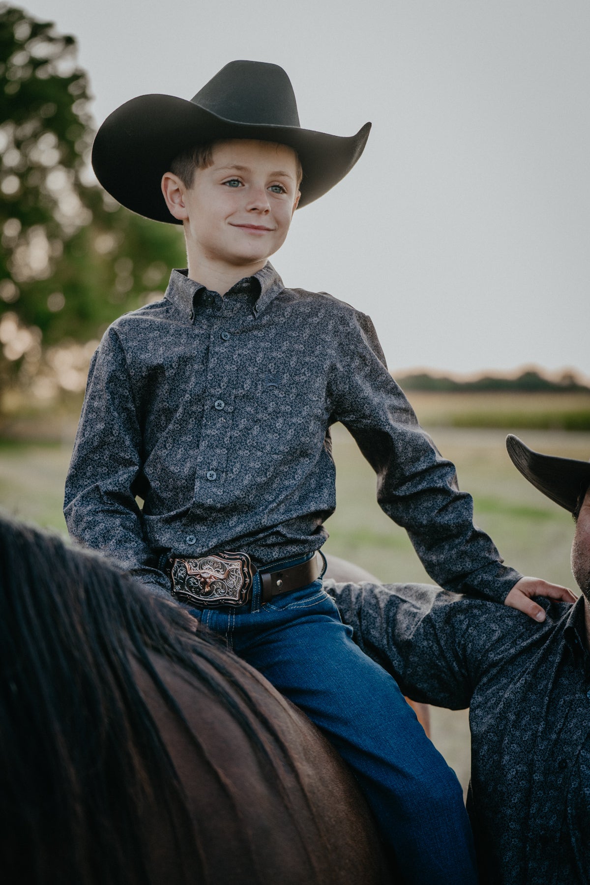 'Alvin JR' Boy's Long Sleeve Charcoal (XS-XL)