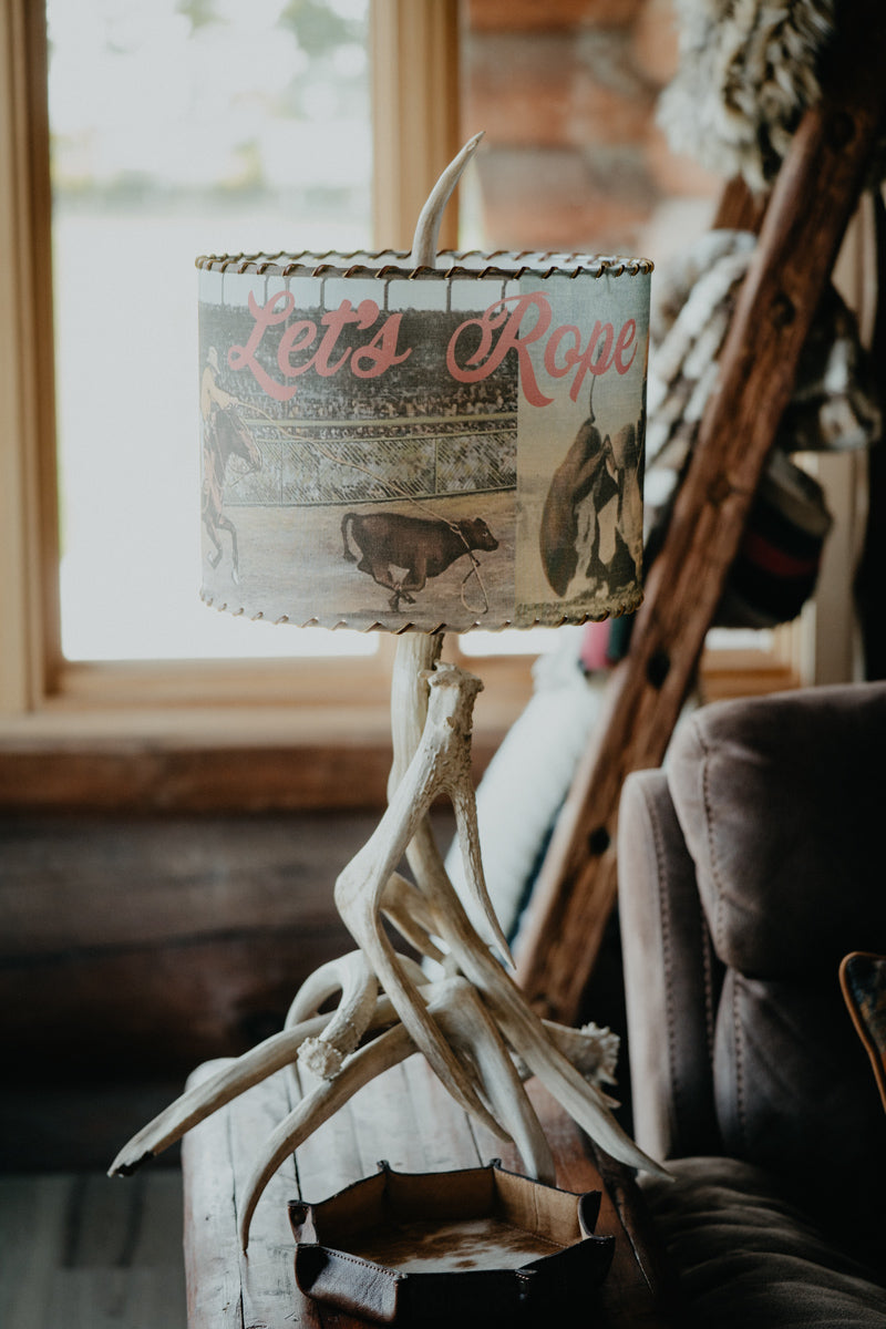 Lampshade 'Let's Rope' Calf Roper- Large 14 Inches