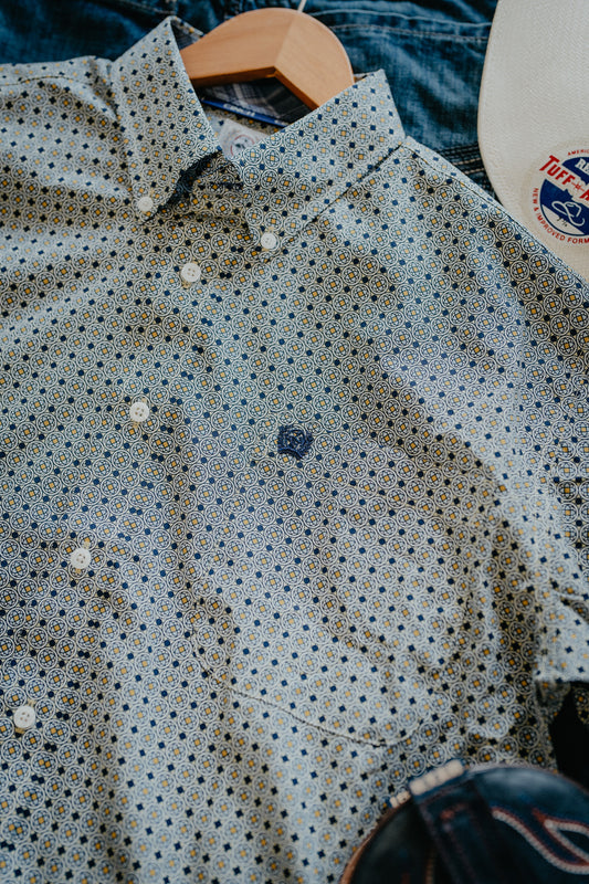 'Levi' Men's Printed Classic CINCH Button Down (S-XXL)