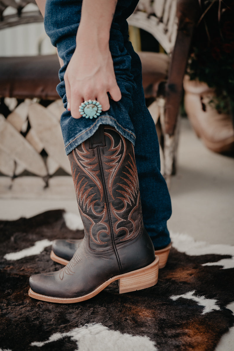 13" Hyer Leawood Women's BROWN Boots (Sizes 6-10, B/C Widths)