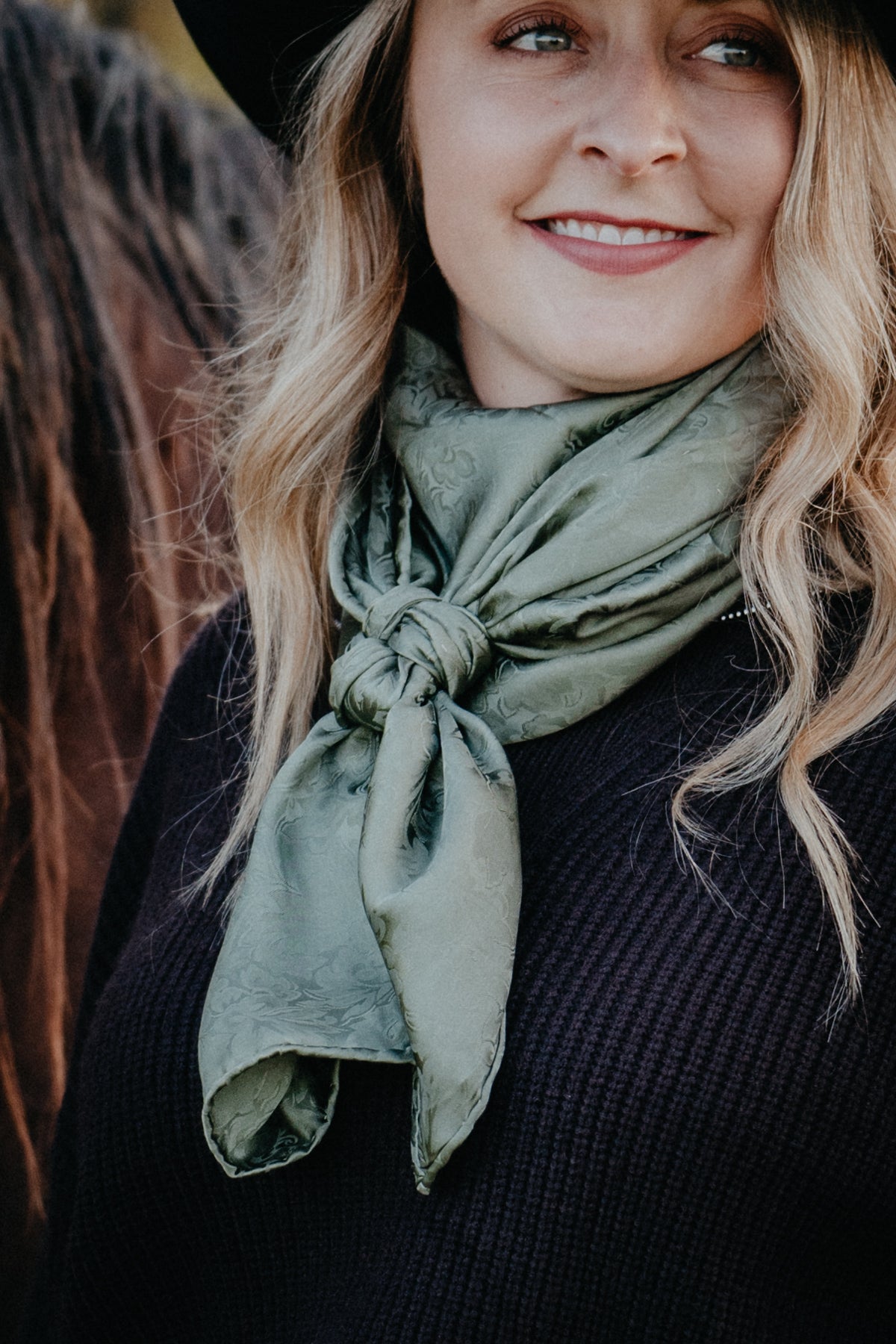 Jacquard 42" X-Large Silk Wild Rag (Multiple Colours)