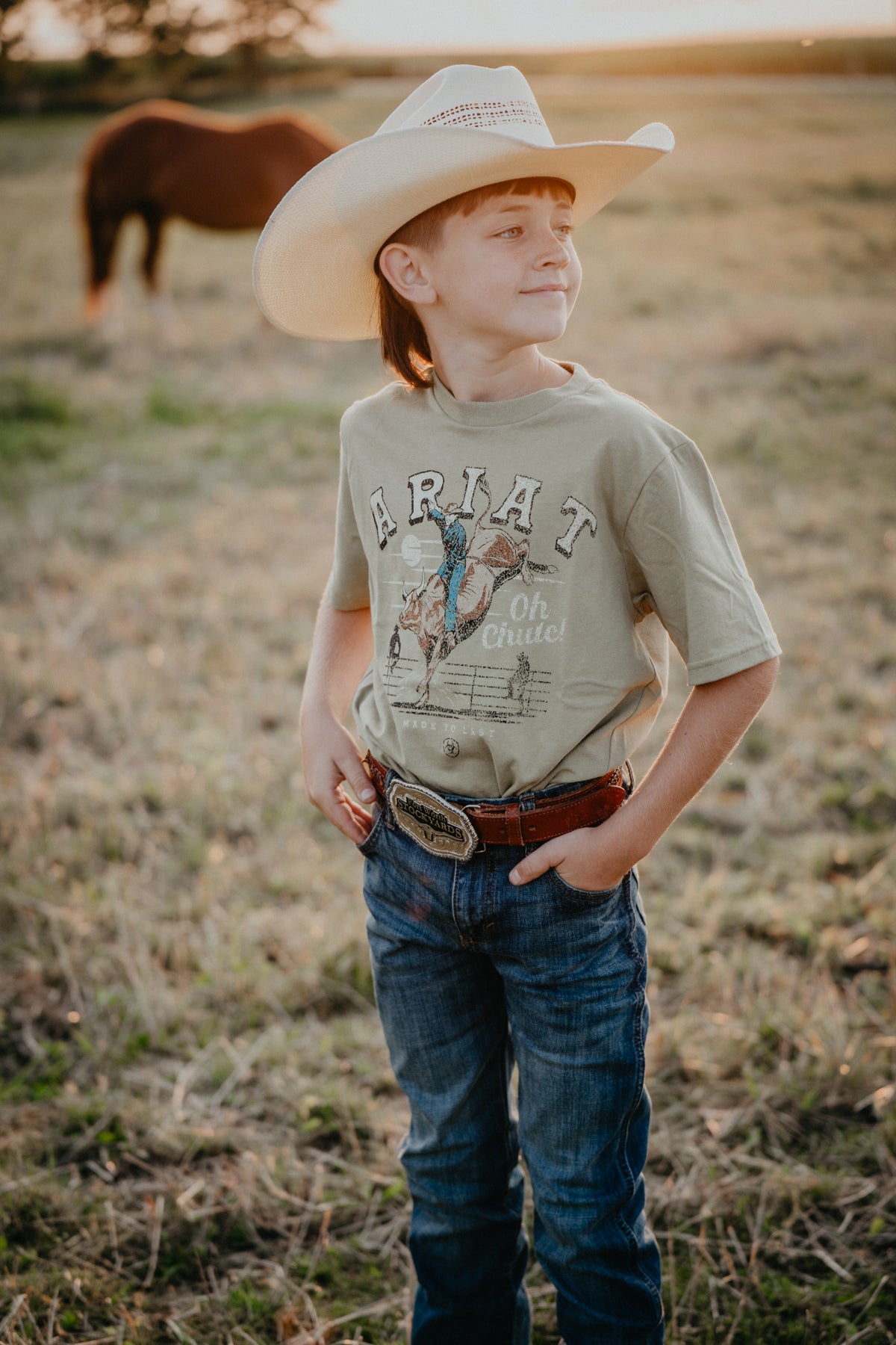 'Oh Chute' Boys Ariat Graphic T (XS-XL)