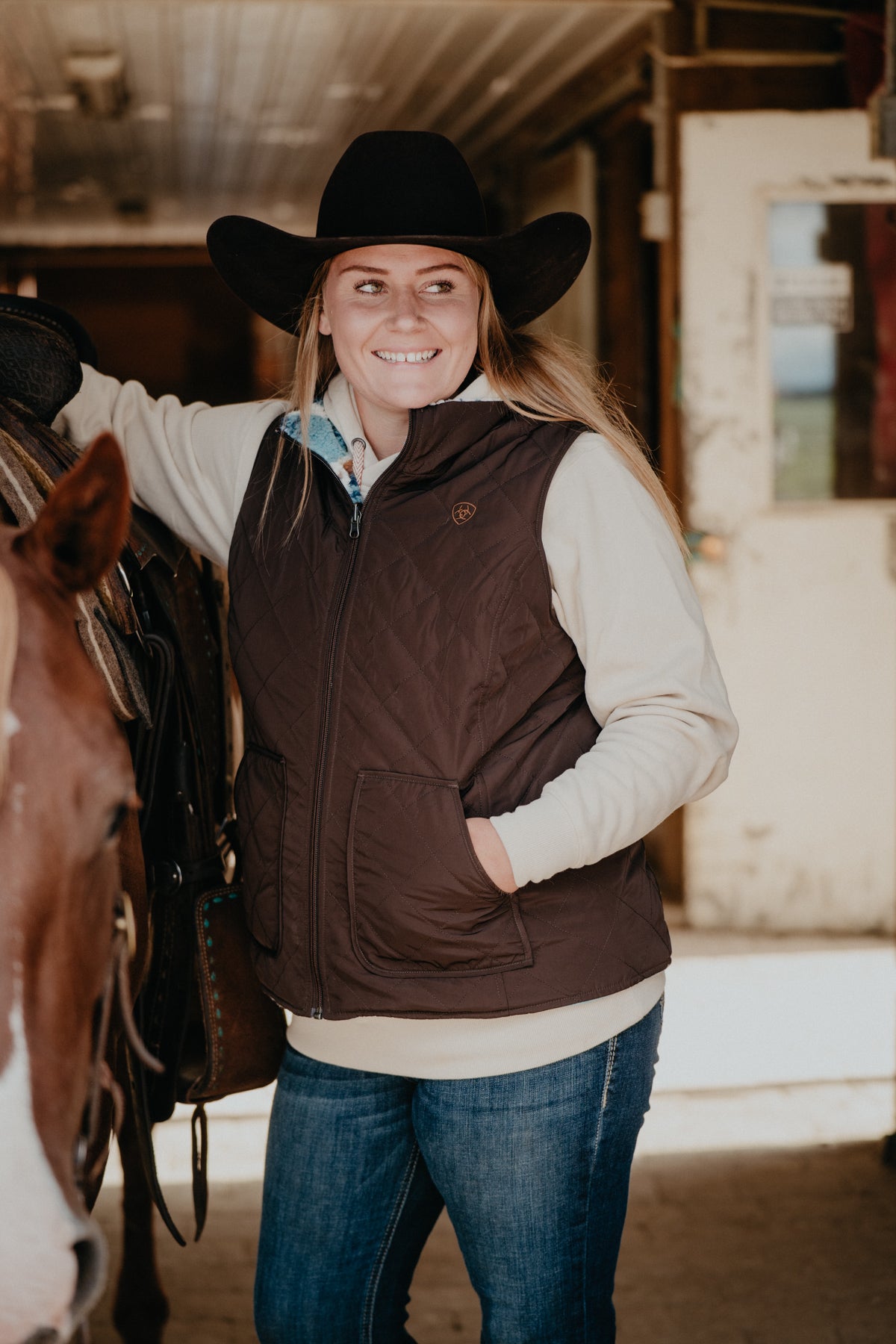 'Bryn' Ariat Women's Dilon 2.0 Reversible Vest  (L-XXL)