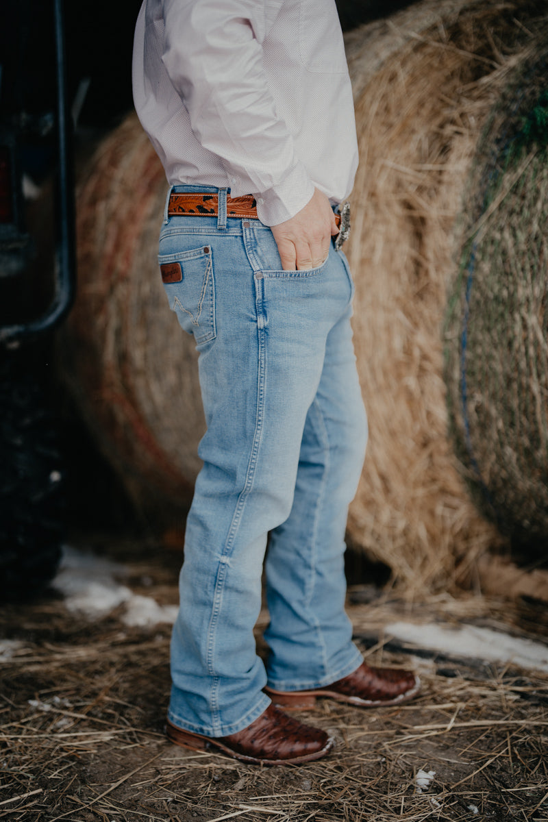 'Campbell' Men's Retro Slim Bootcut Wrangler Jean (29-42)