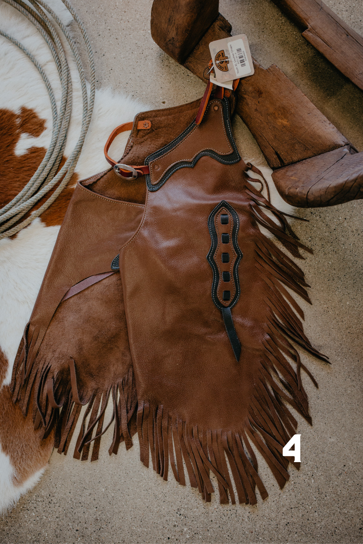 Youth XL Leather Chaps