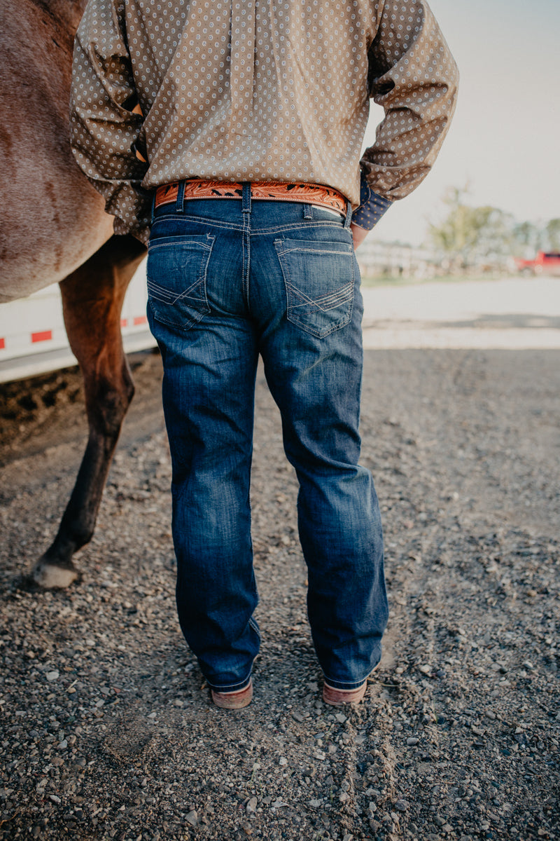 Cinch Ian Men's Slim Bootcut Dark Stone Wash Jean