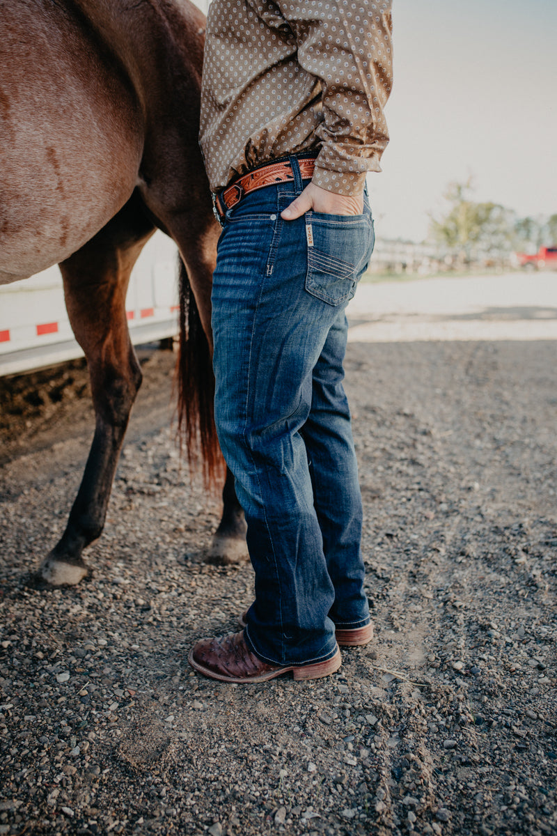 Cinch Ian Men's Slim Bootcut Dark Stone Wash Jean