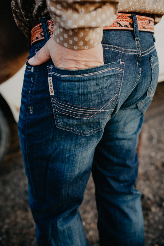 Cinch Ian Men's Slim Bootcut Dark Stone Wash Jean