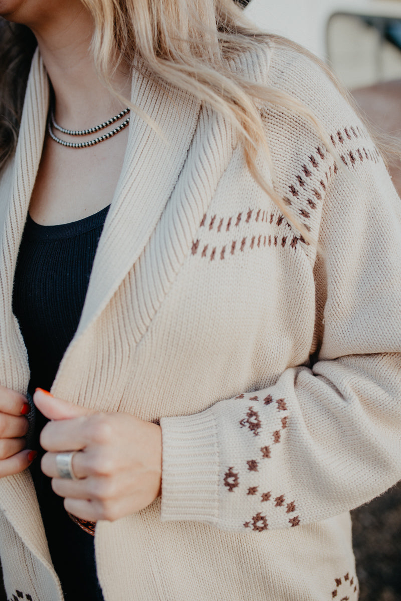 'Stella' Open Front Vintage Inspired Horse Head Cardigan (S-L)