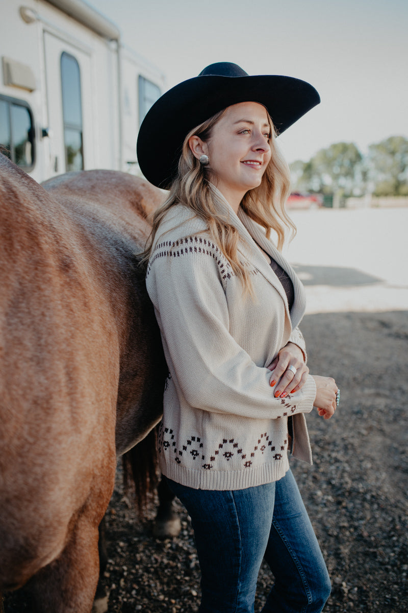 'Stella' Open Front Vintage Inspired Horse Head Cardigan (S-L)