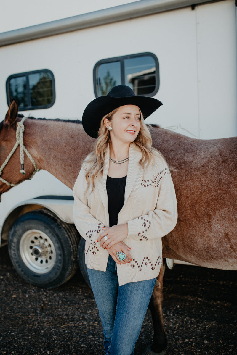 'Stella' Open Front Vintage Inspired Horse Head Cardigan (S-L)