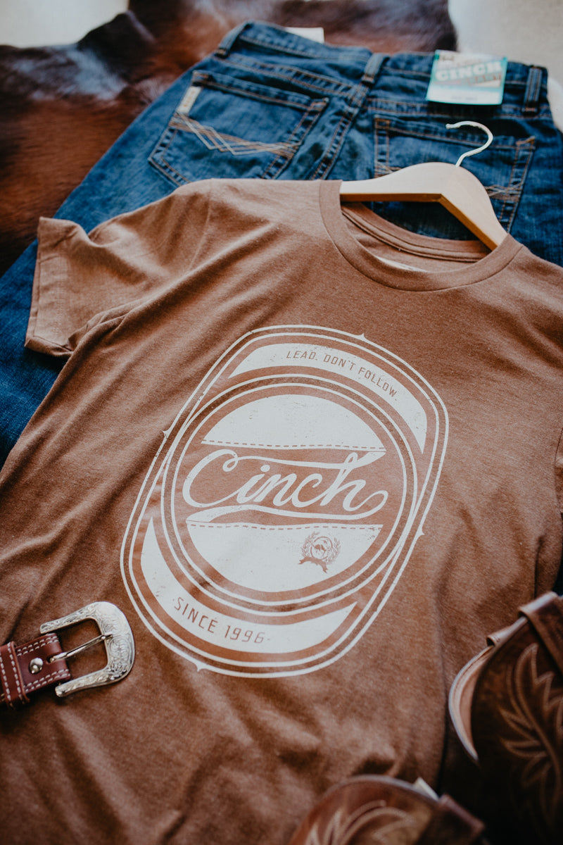 'Brett' Men's CINCH Brown Tee (S-XXL)