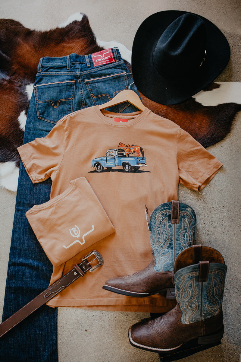 'Lane' Men's Lucky B Truck T-Shirt by Kimes Ranch (S-XXL)