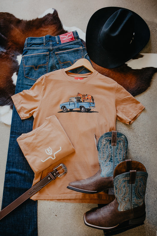 'Lane' Men's Lucky B Truck T-Shirt by Kimes Ranch (S-XXL)