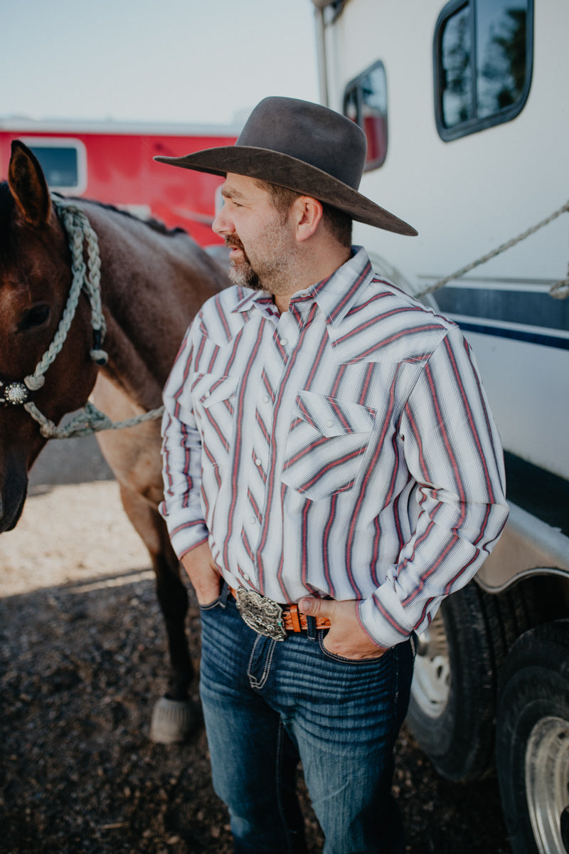 'Ryker' 20X Long Sleeve Snap Wrangler Pearl Snap Shirt (S-XXL)