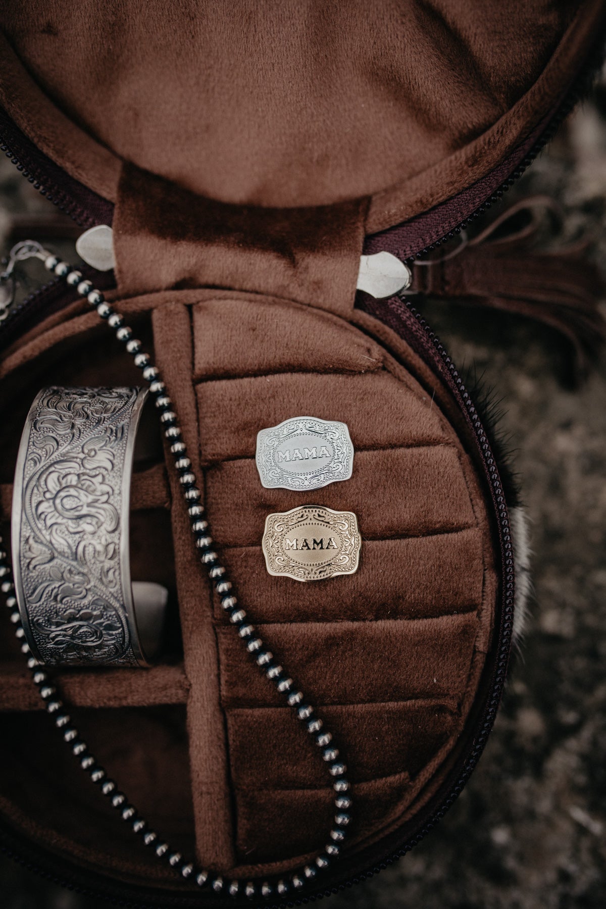 'MAMA' Adjustable Mini Buckle Rings (Gold/ Silver)