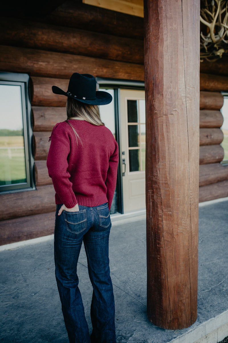 'Kailey' Knit Turtleneck Sweater with Fringe (2 Colours; S - L)