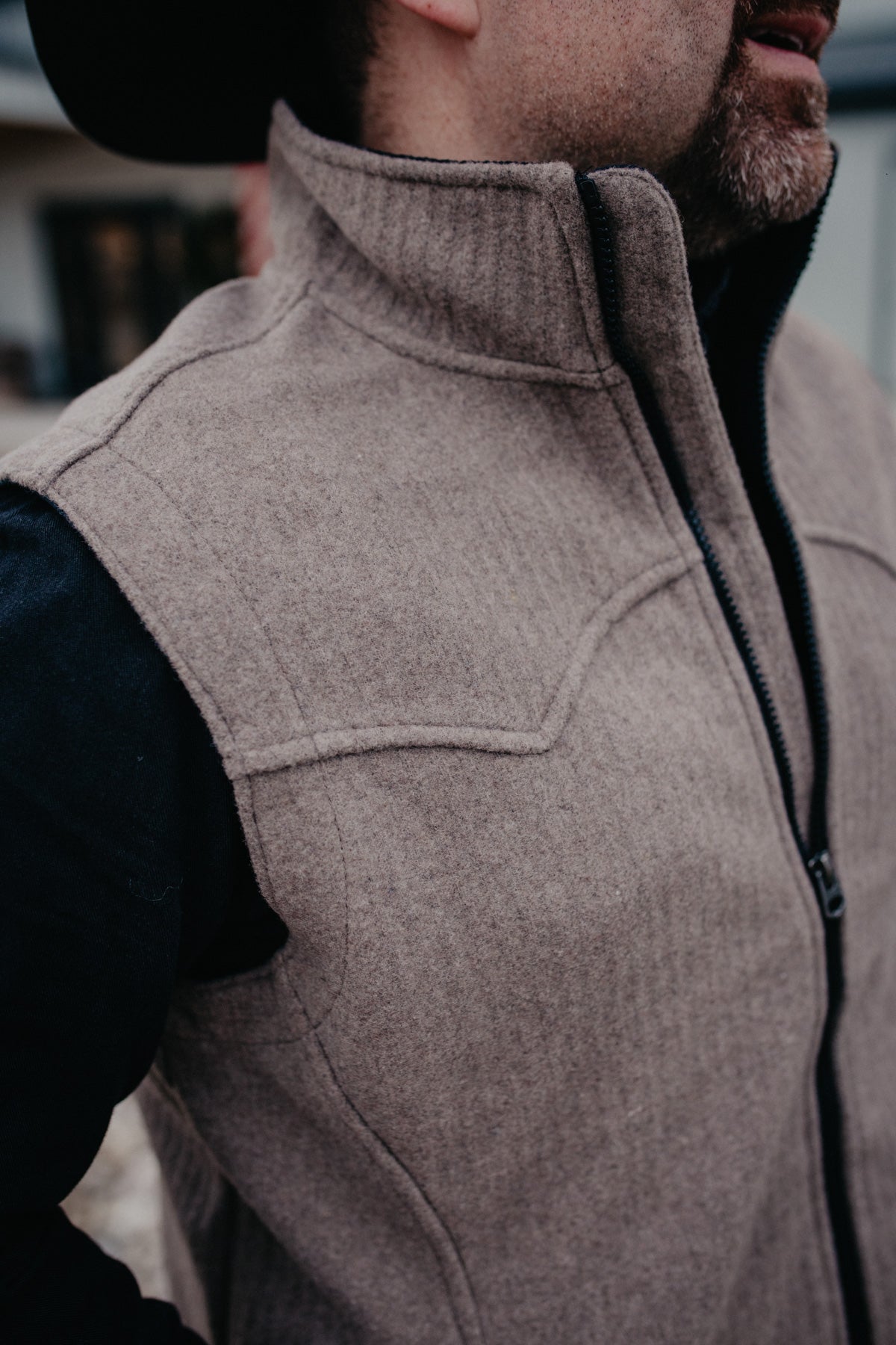 'James' Bonded Men's Wooly Vest by CINCH (Charcoal - S, L, XXL Only)