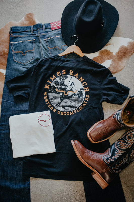 'Hyde' Men's Western Uncomplicated T-Shirt (S-XXL: 2 Colours)