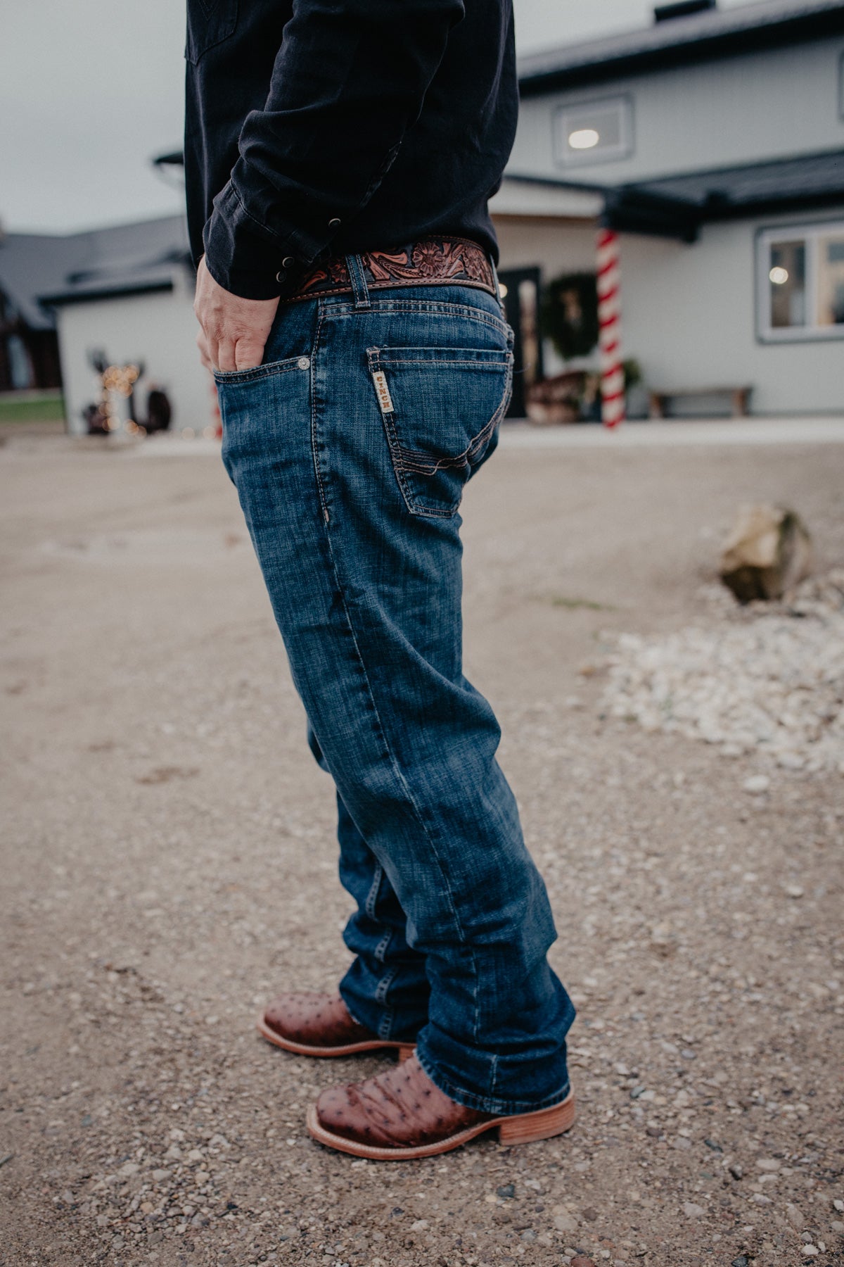 'Gavin' Men's CINCH Relaxed Grant Label Bootcut Jean