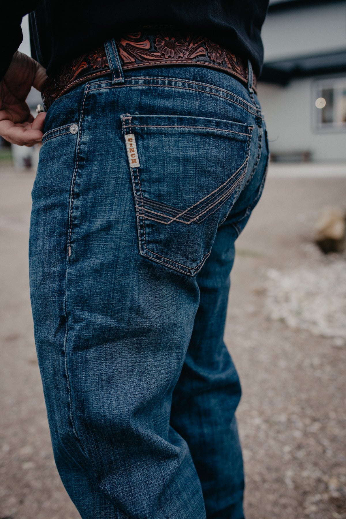 'Gavin' Men's CINCH Relaxed Grant Label Bootcut Jean