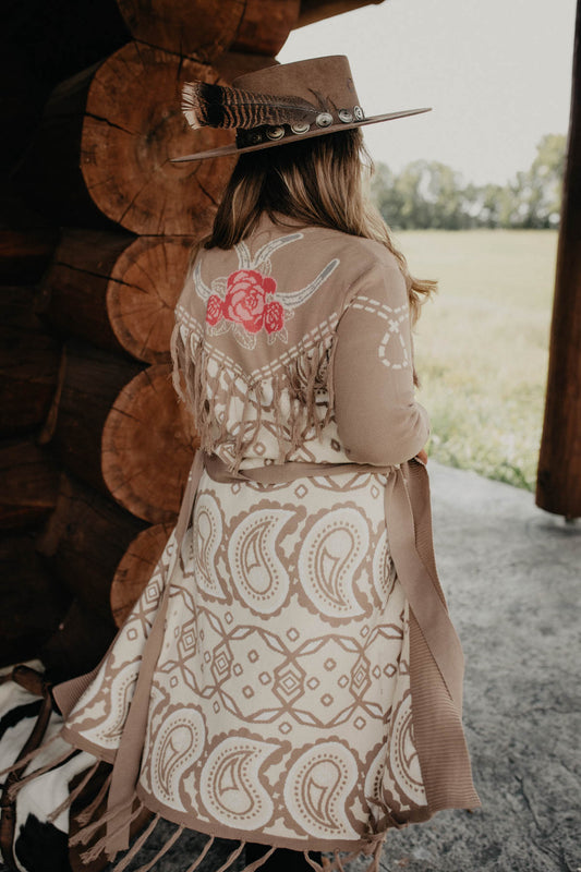 'Flossie' Fringe Trim Duster (XS ONLY)