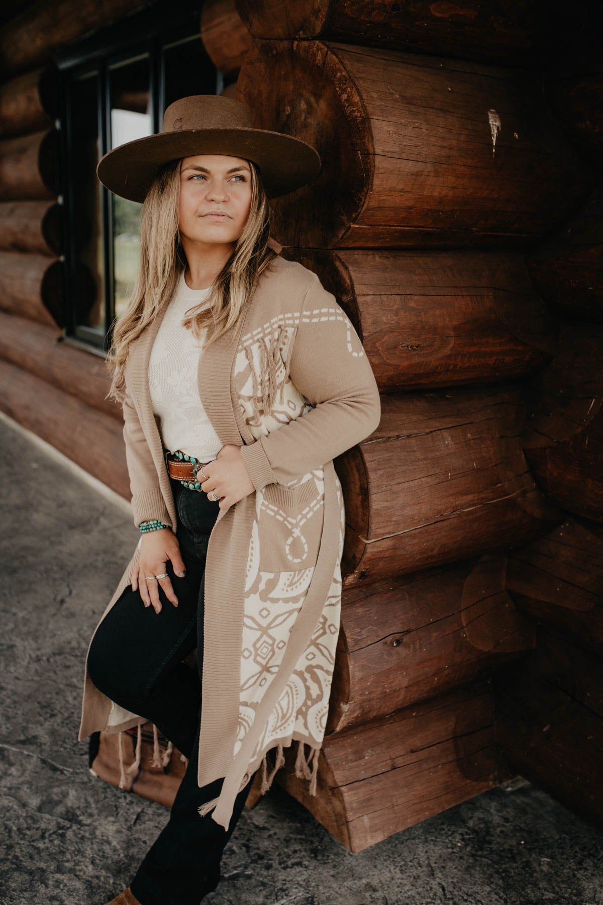 'Flossie' Fringe Trim Duster (XS ONLY)