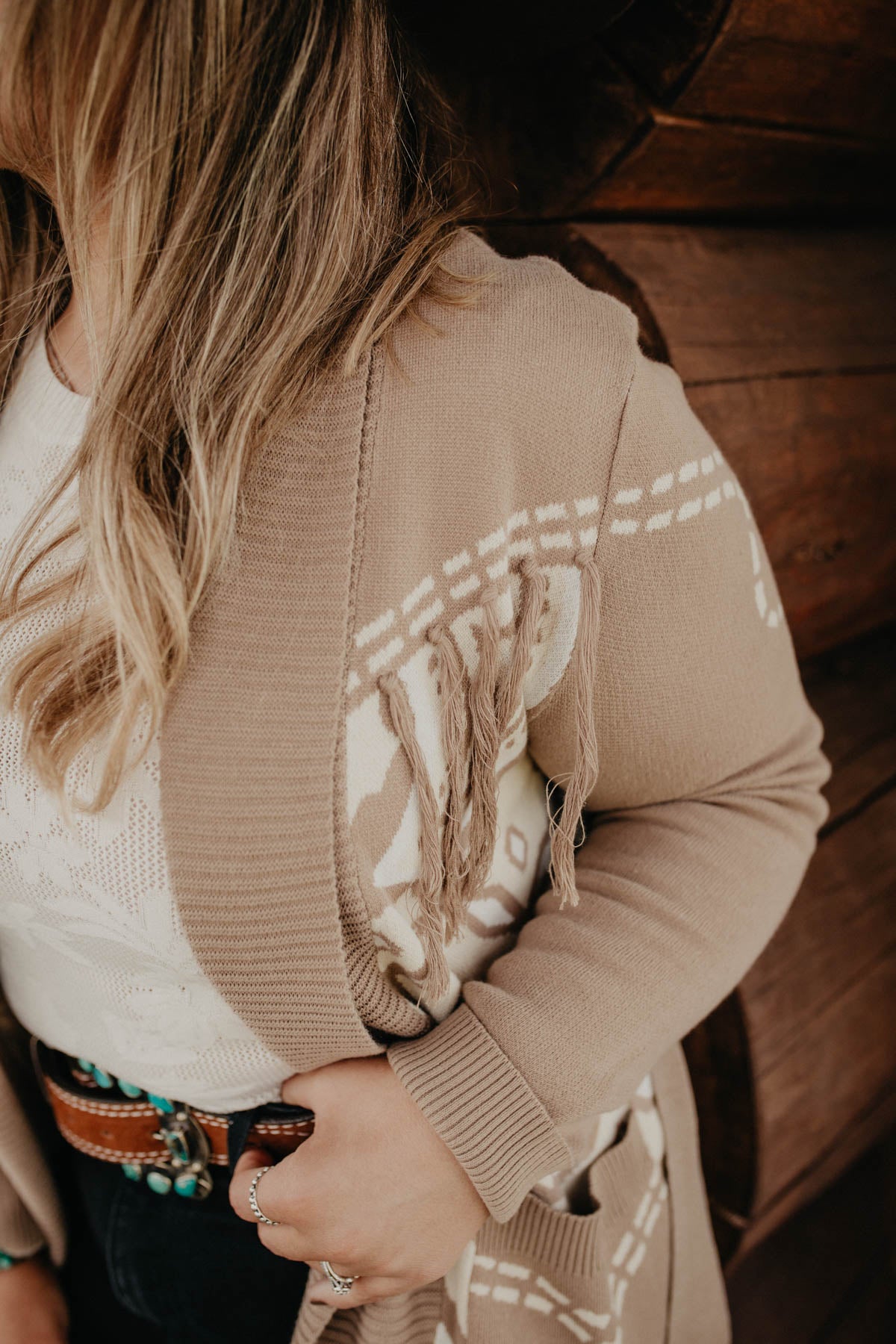 'Flossie' Fringe Trim Duster (XS ONLY)