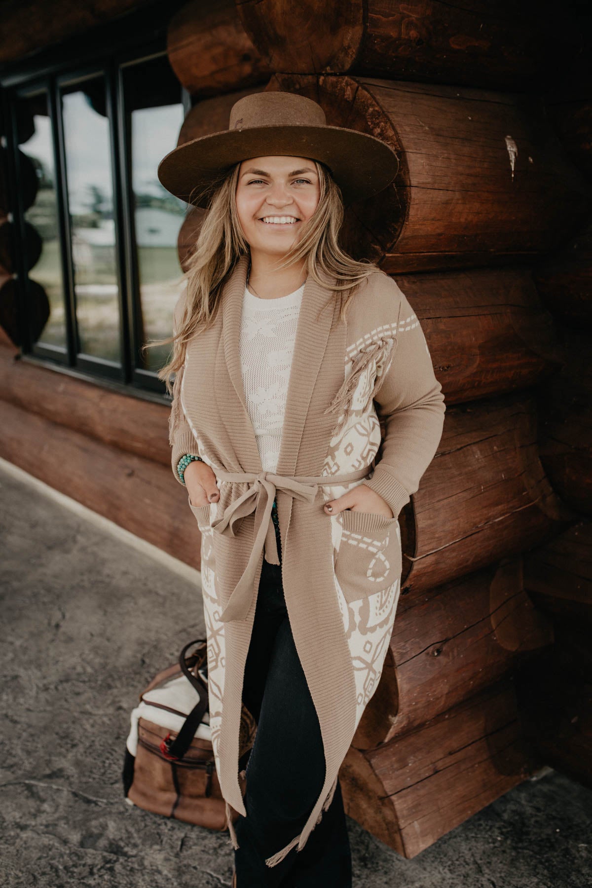 'Flossie' Fringe Trim Duster (XS ONLY)