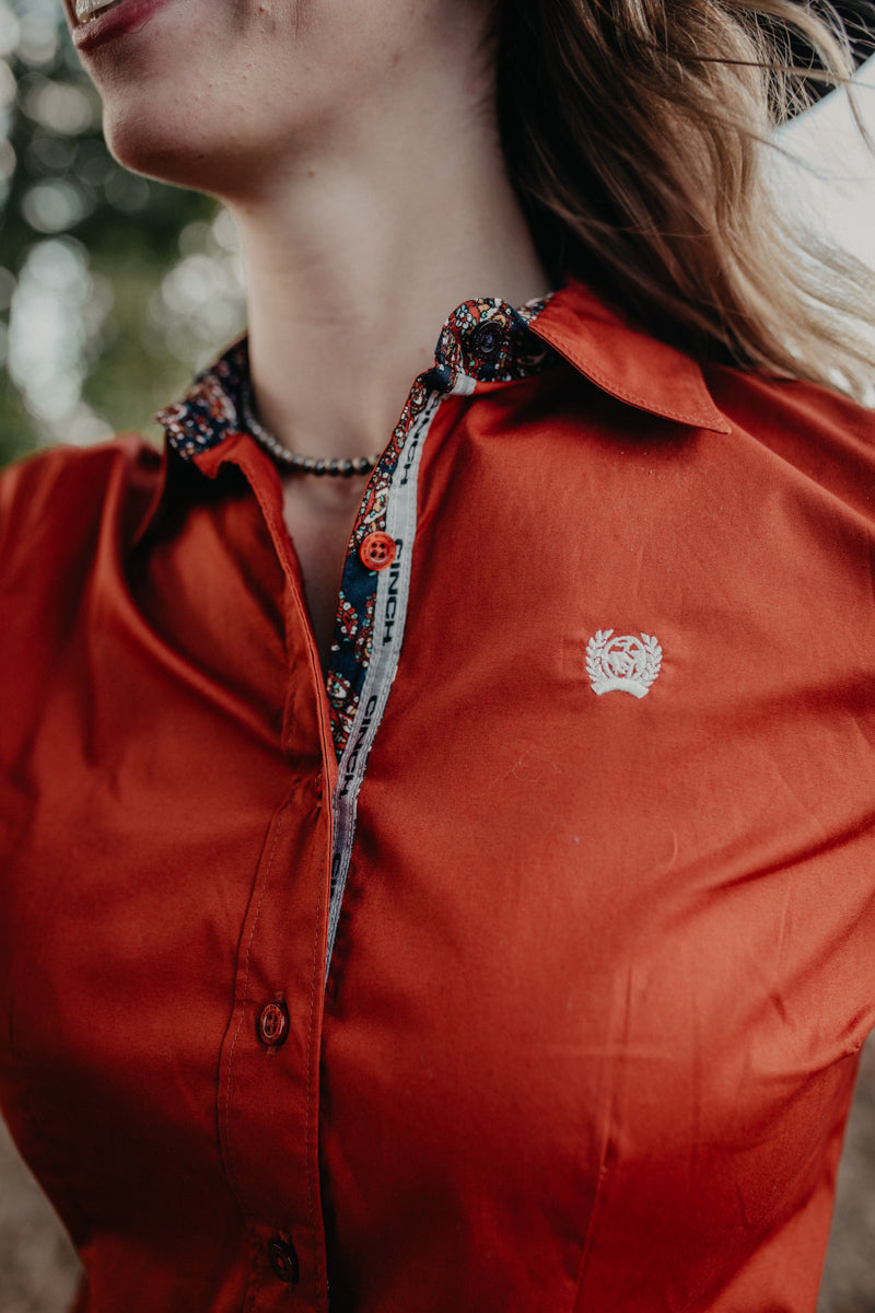 'Kitt' CINCH Rust Women's Long Sleeve Button Up (XS-XXL)