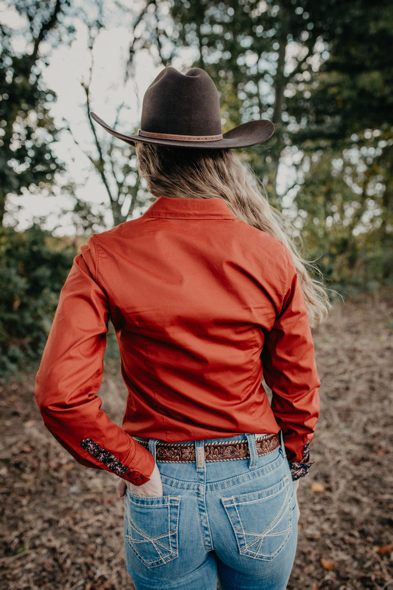 'Kitt' CINCH Rust Women's Long Sleeve Button Up (XS-XXL)