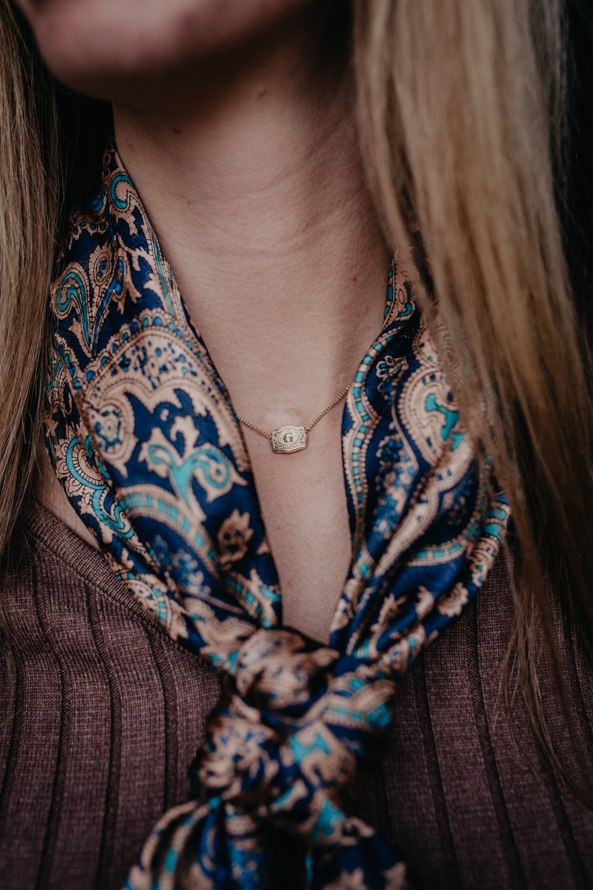 *Mini* Initial Buckle Necklace (2 Options)