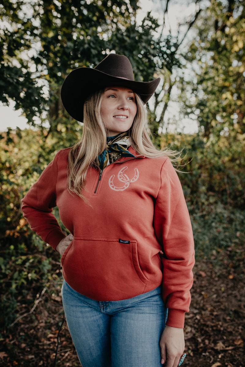 'Rylee' Rosie Rust 1/2 Zip Pullover (XS-XXL)