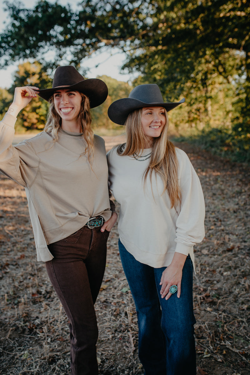 'Marley' Modern Crewneck Sweater by Z Supply (XS-L: 2 Colourways)