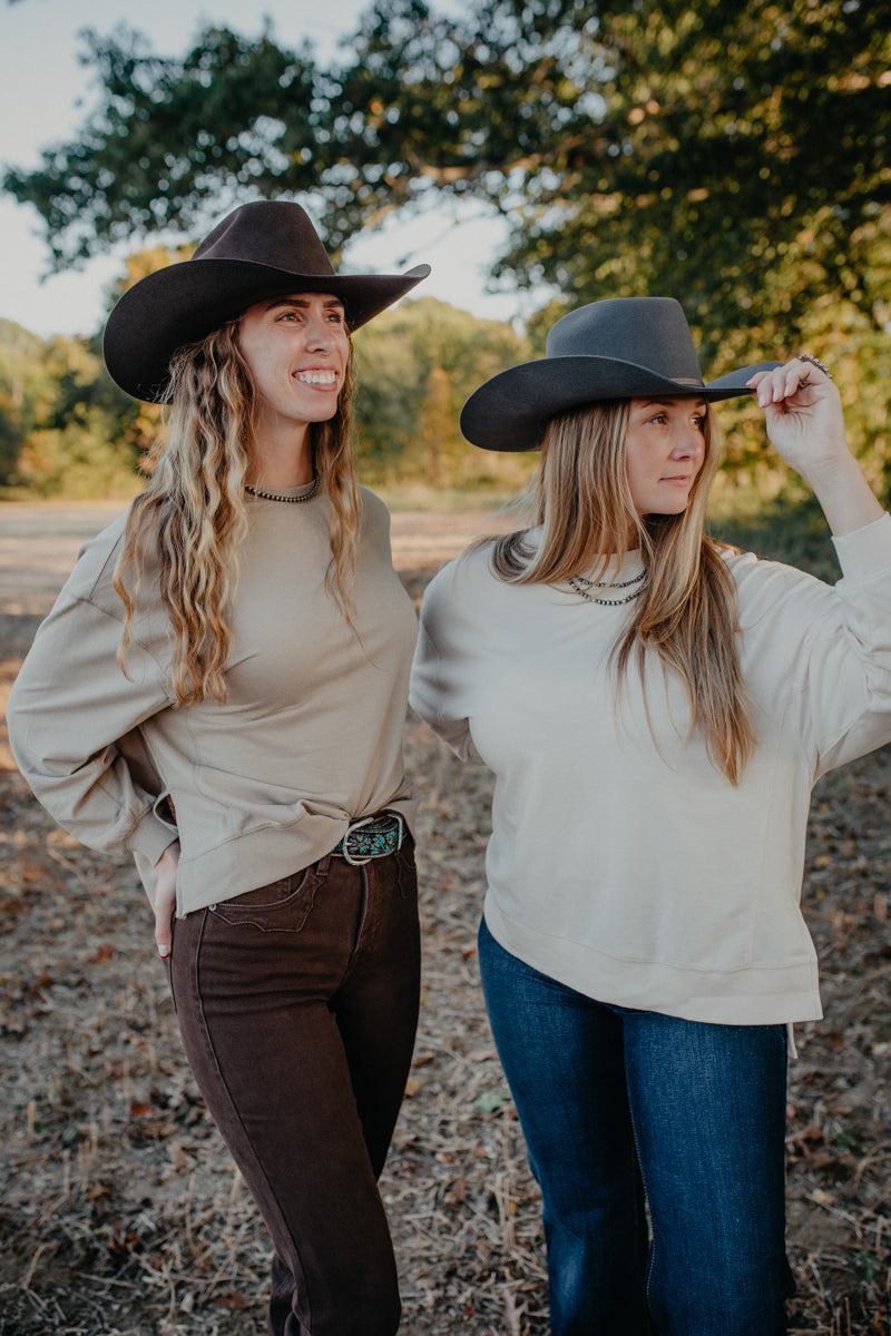 'Marley' Modern Crewneck Sweater by Z Supply (XS-L: 2 Colourways)