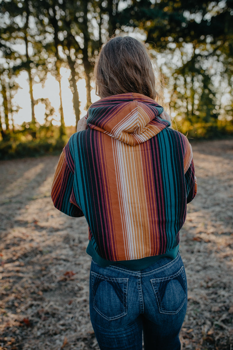 'Tay' Wrangler Striped Teal Hoodie (S-XL)