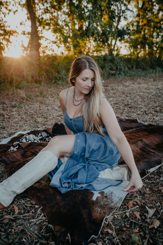 'Blue Eyes' Midi Denim Dress (XS-L)