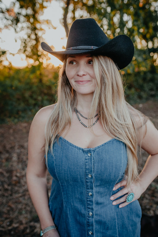 'Powder River' 4X Felt Cowboy Hat by Stetson (Black)