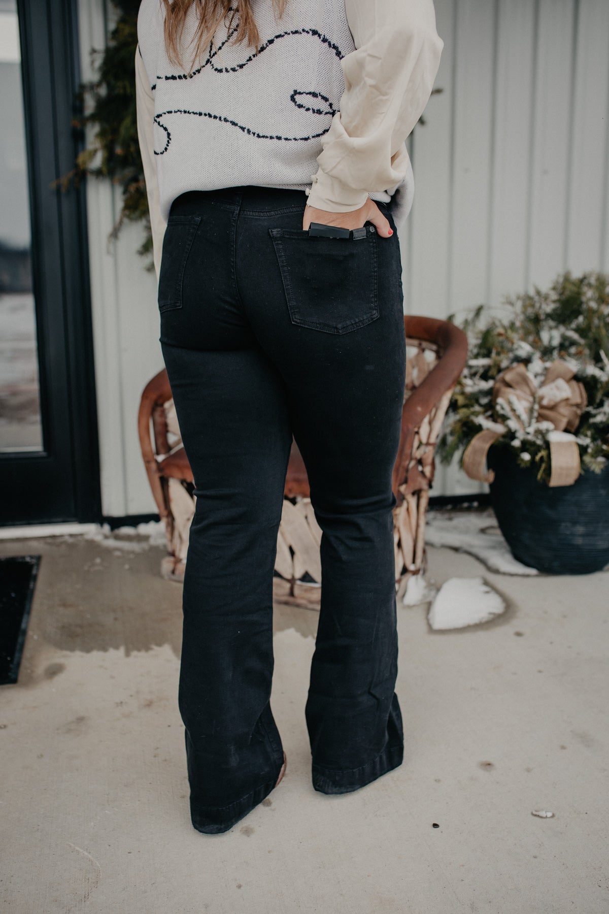 'Tunisia' Black Dojo by 7 For All Mankind {Tailorless} (Sizes 27, 28 only)