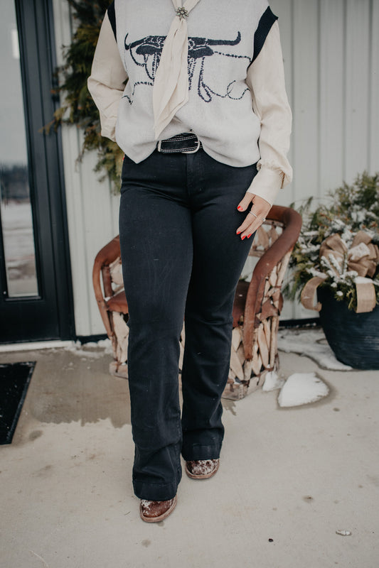 'Tunisia' Black Dojo by 7 For All Mankind {Tailorless} (Sizes 27, 28 only)