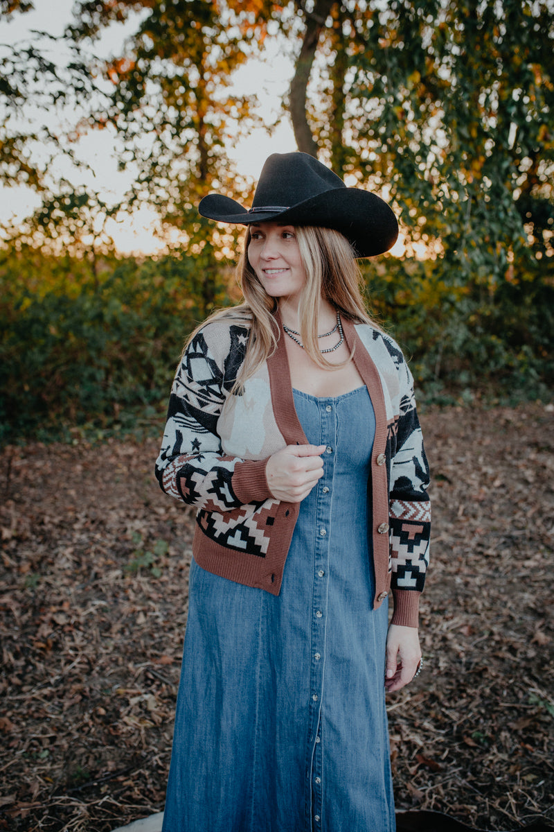 'Kitty' Wrangler Colour Blocked Bomber Cardigan (S-XXL)