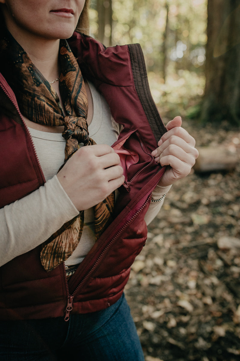 'Lenora' Maroon Vest Kimes Ranch (S-XXL)