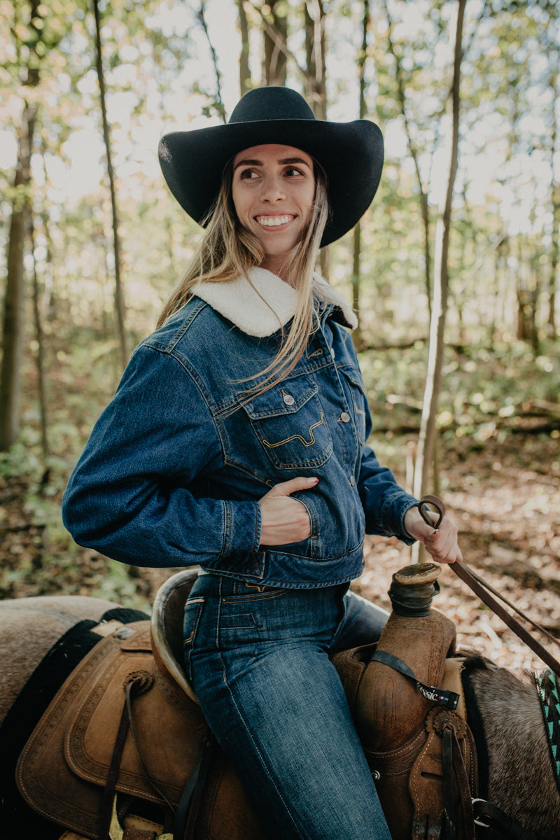 'Leela' Women's Dark Indigo Kimes Ranch Jacket (S-XXL)