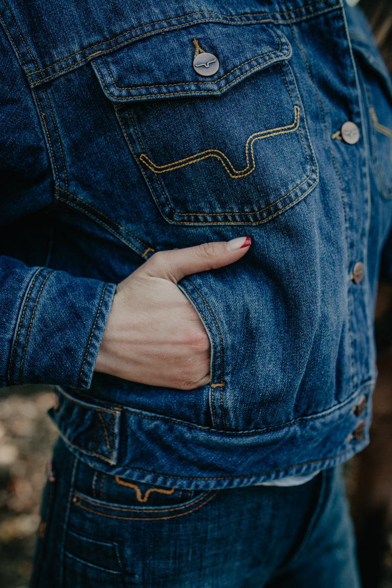 'Leela' Women's Dark Indigo Kimes Ranch Jacket (S-XXL)