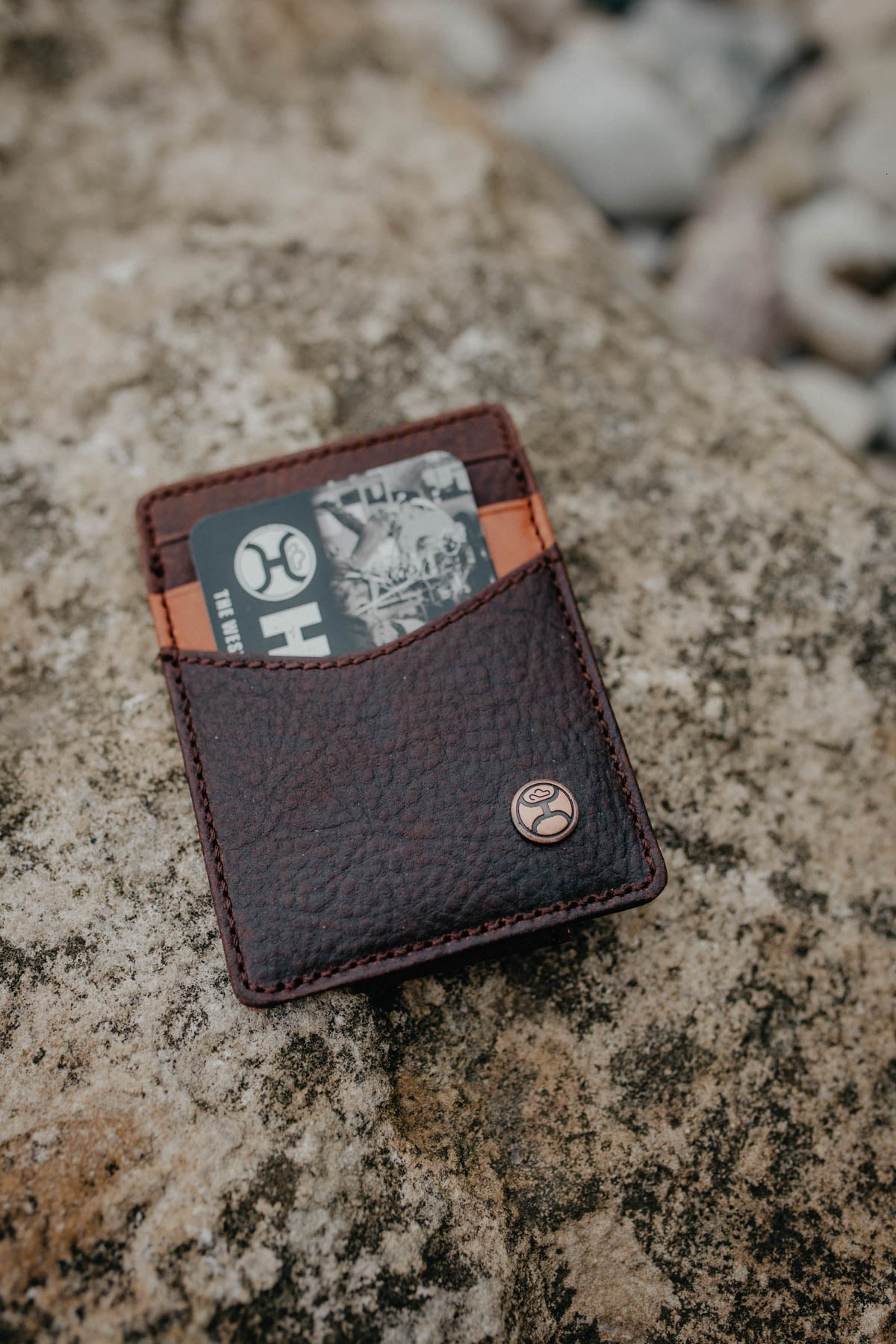 Hooey Grayson Brown Money Clip Wallet