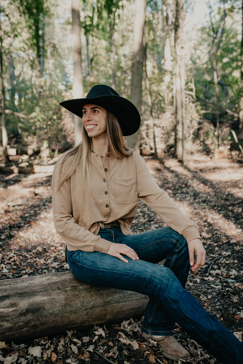 'Elouise' Henley Top by Kimes Ranch (S-XXL/ 2 Colour Options)