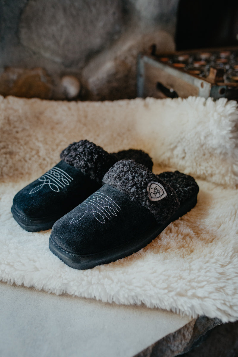 Women's Ariat Jackie Black Slippers (Sizes 6-11)
